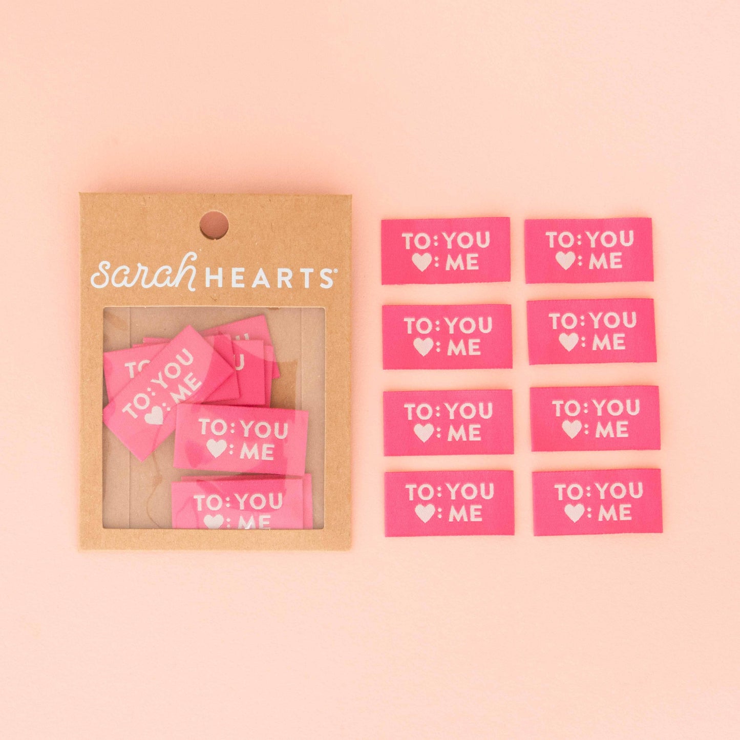 To You Love Me - Sewing Woven Clothing Label Gift Tags