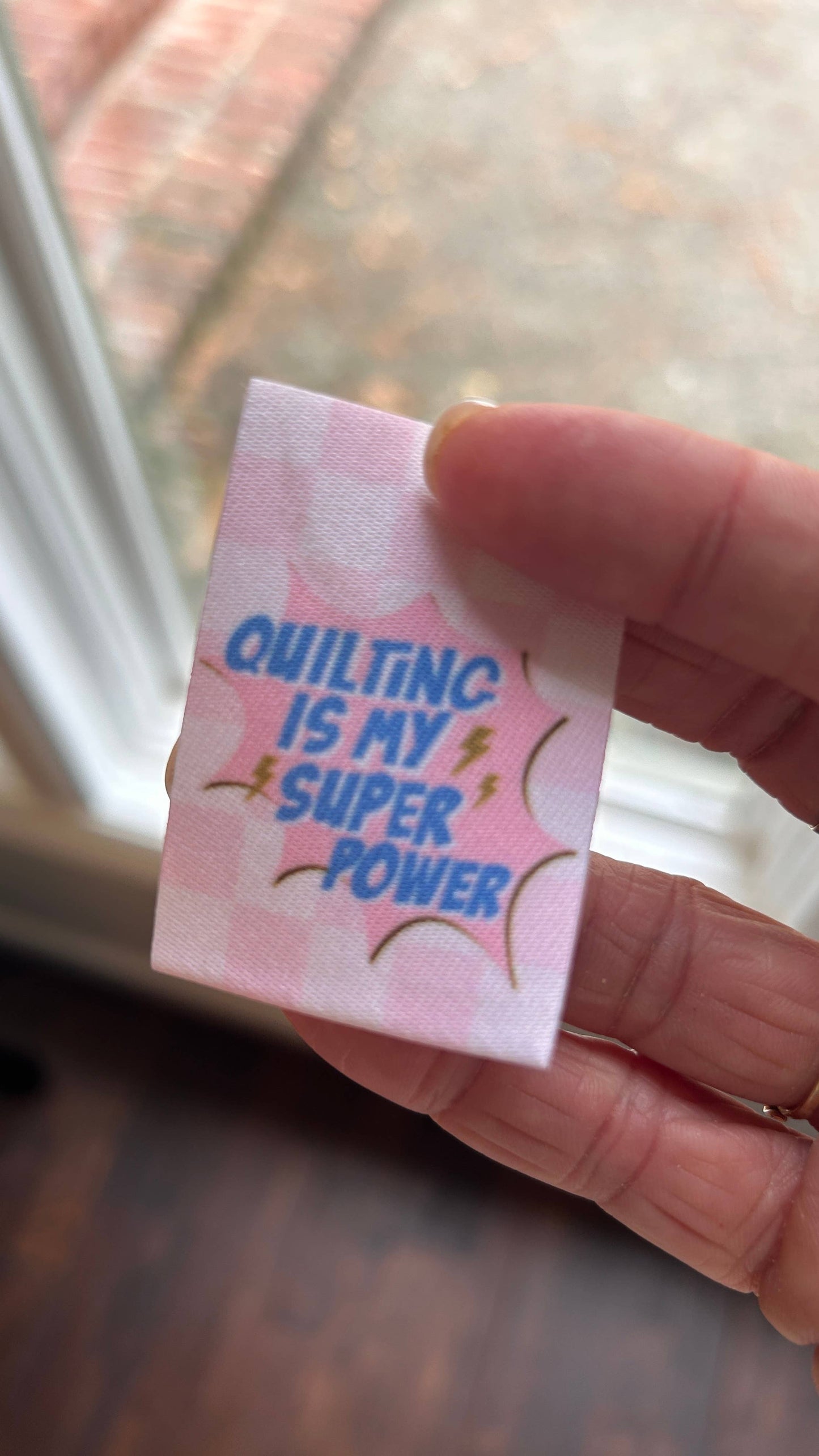 Super Power - Quilt Label