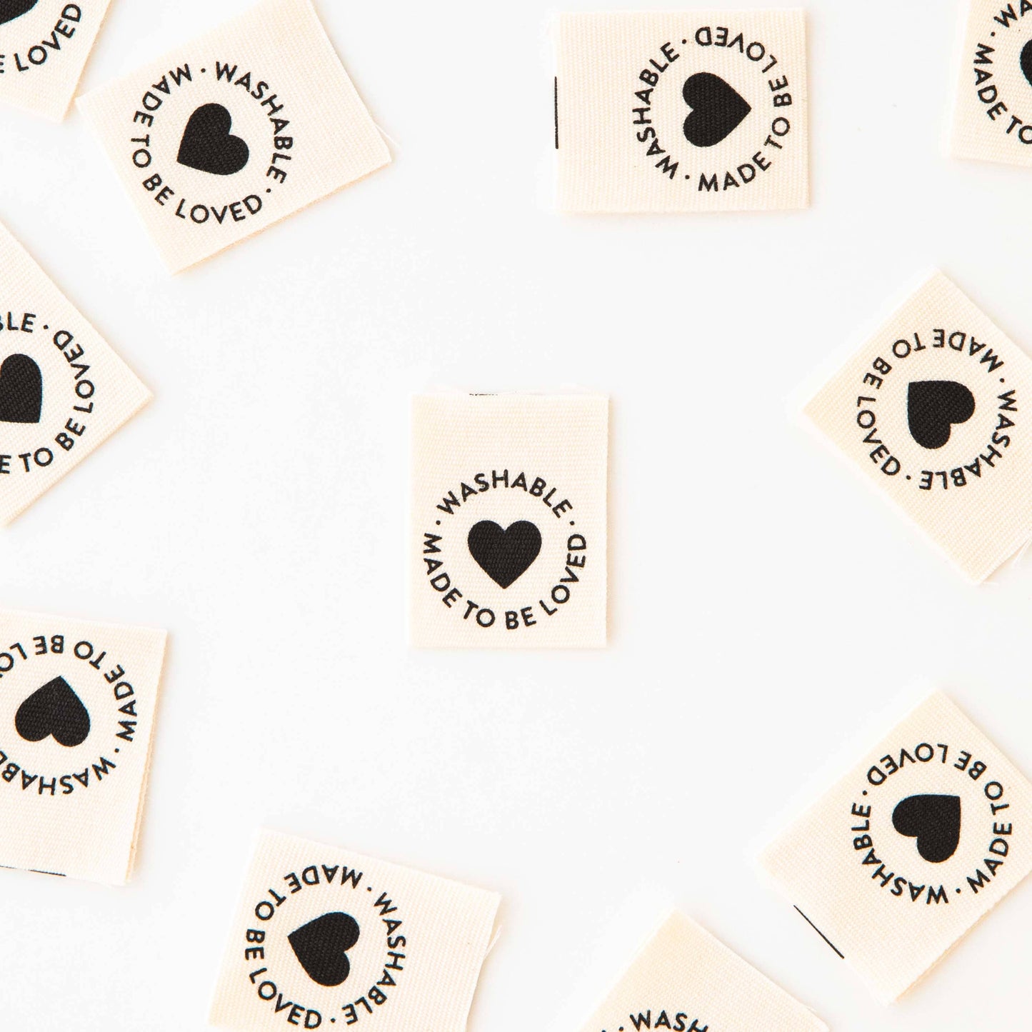 Washable - Sewing Organic Cotton Quilt and Garment Labels