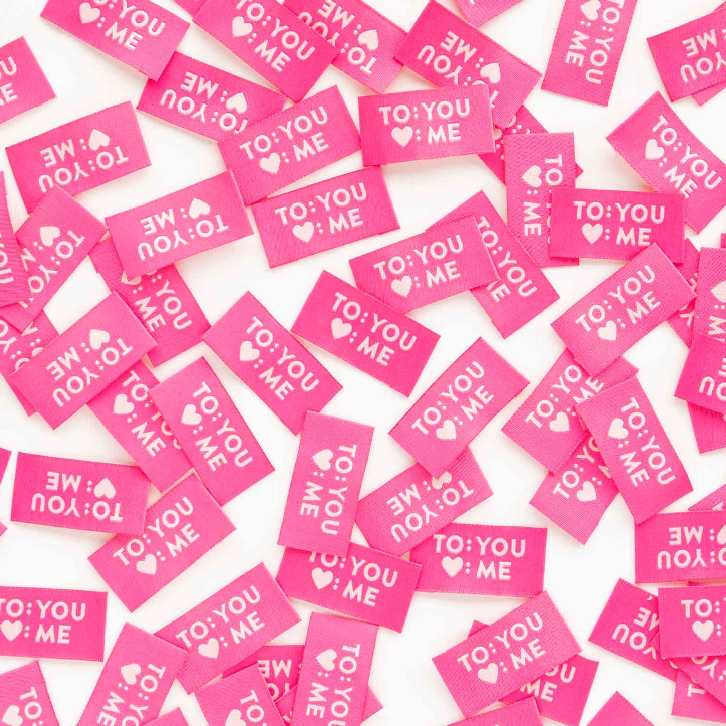To You Love Me - Sewing Woven Clothing Label Gift Tags