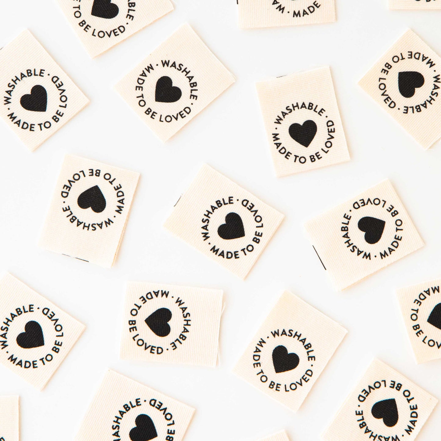 Washable - Sewing Organic Cotton Quilt and Garment Labels
