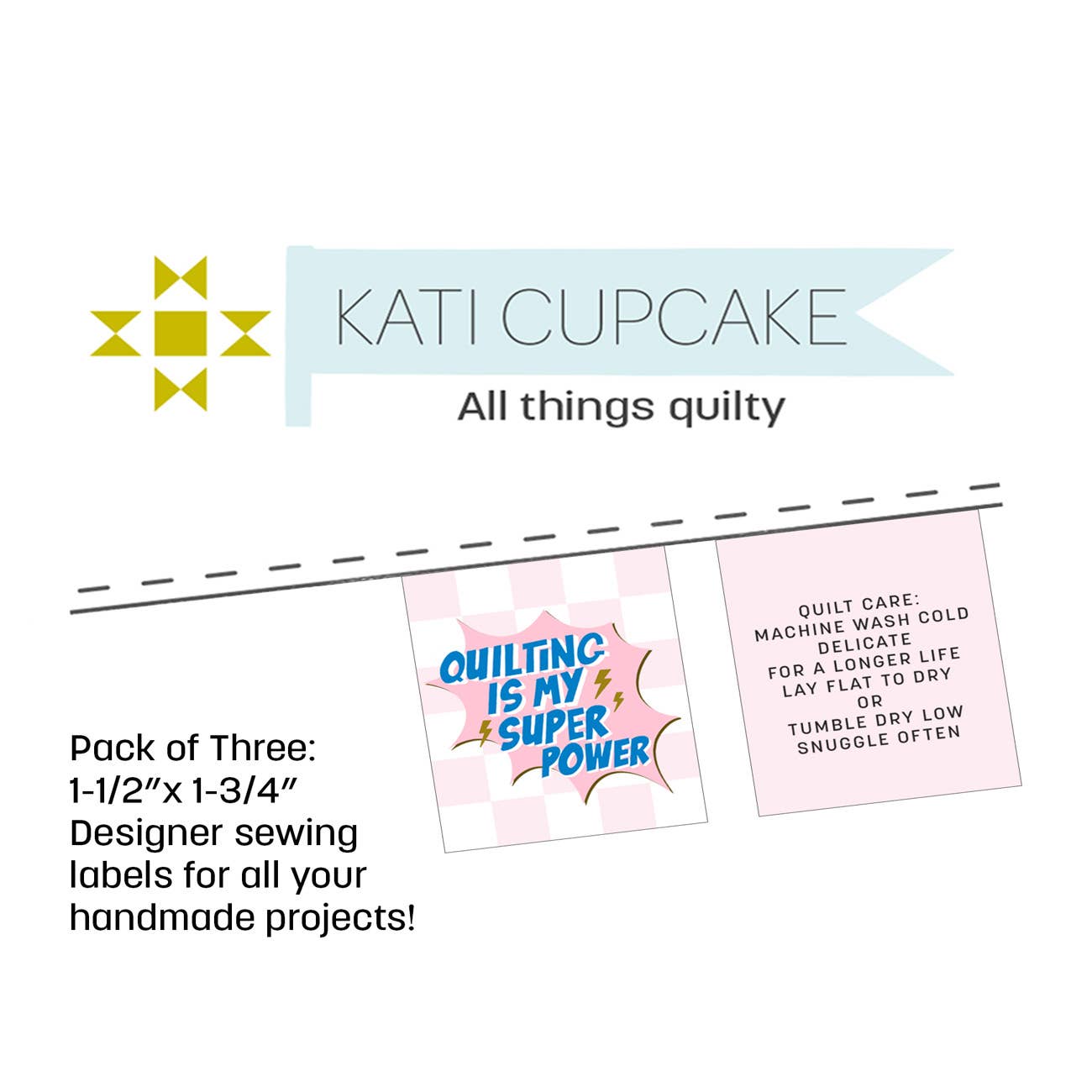 Super Power - Quilt Label