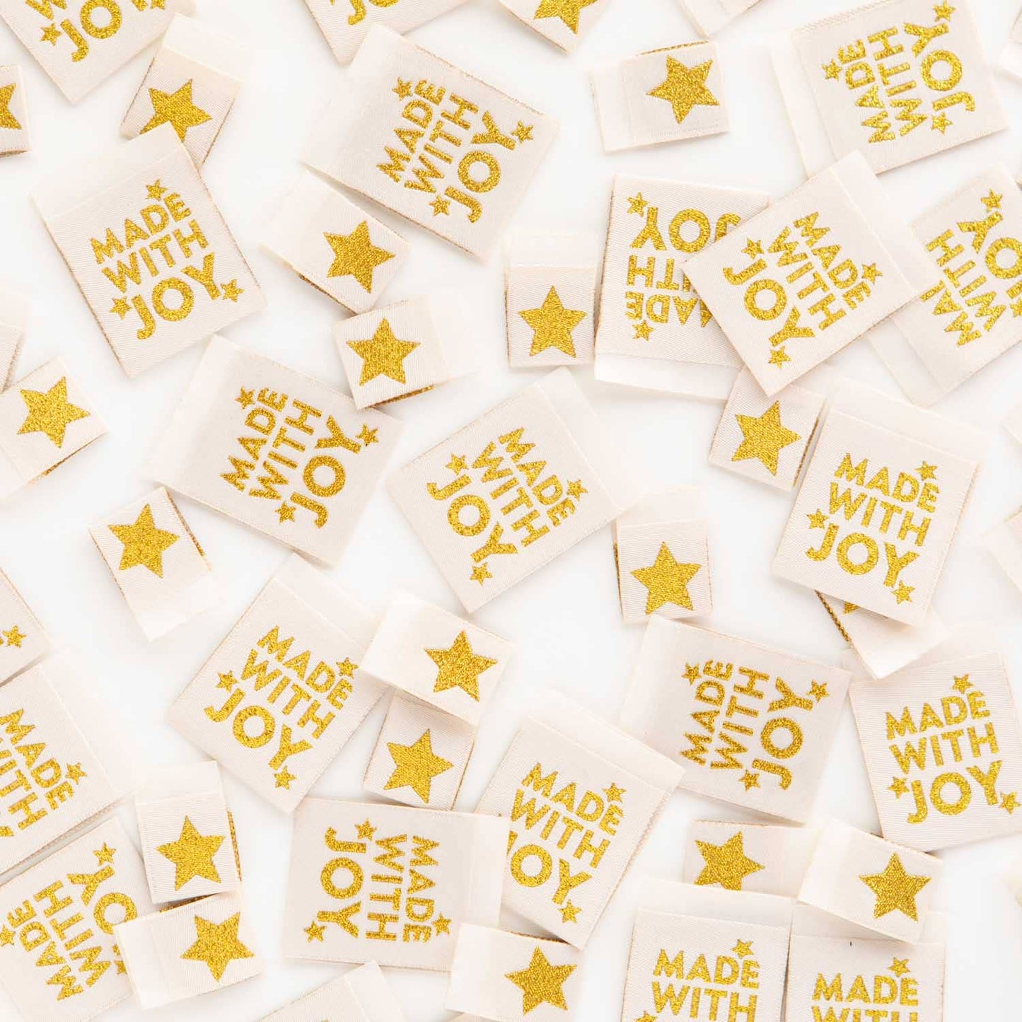 Made with Joy Star - Tags Sewing Woven Labels