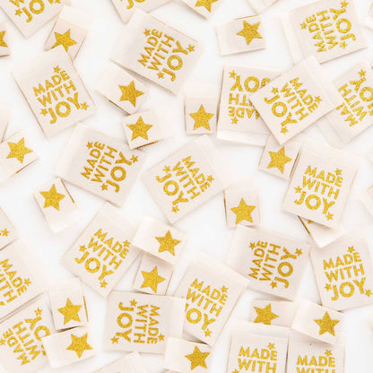 Made with Joy Star - Tags Sewing Woven Labels