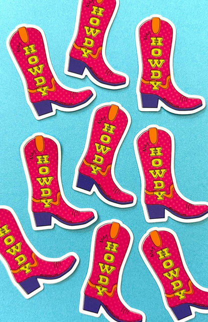 Howdy Sticker