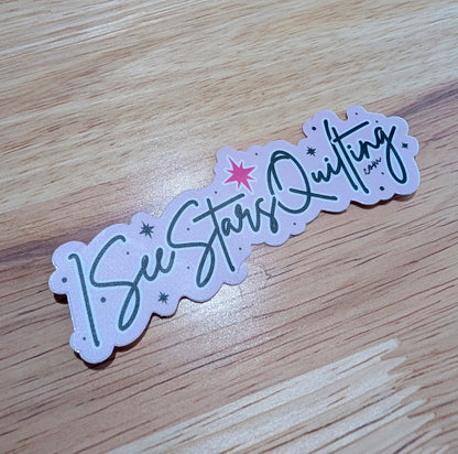 ISeeStarsQuilting Logo Banner Sticker