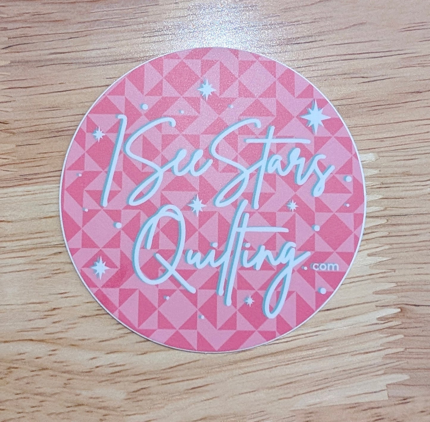 ISeeStarsQuilting Circle Logo Sticker