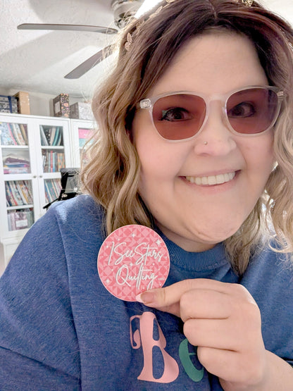 ISeeStarsQuilting Circle Logo Sticker