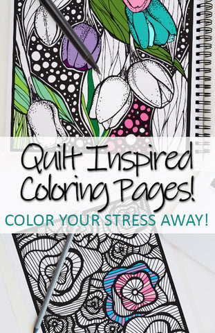 Quilt Inspired Coloring Pages