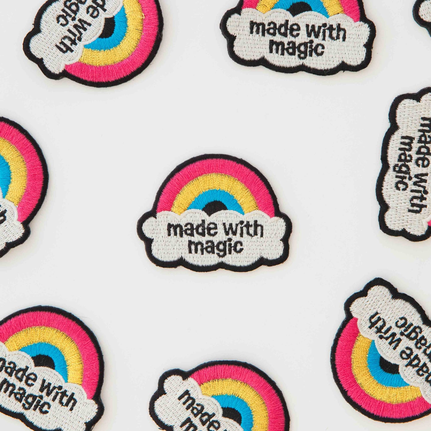 Made with Magic Rainbow Iron-On Patch