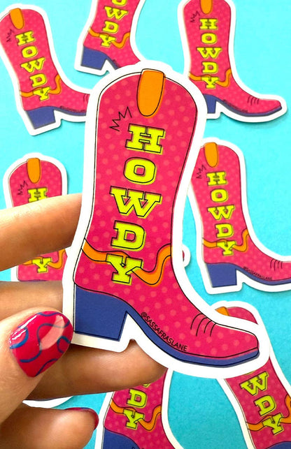 Howdy Sticker